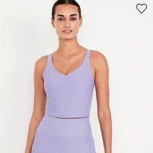 Old Navy Light Support PowerSoft Longline Sports Bra